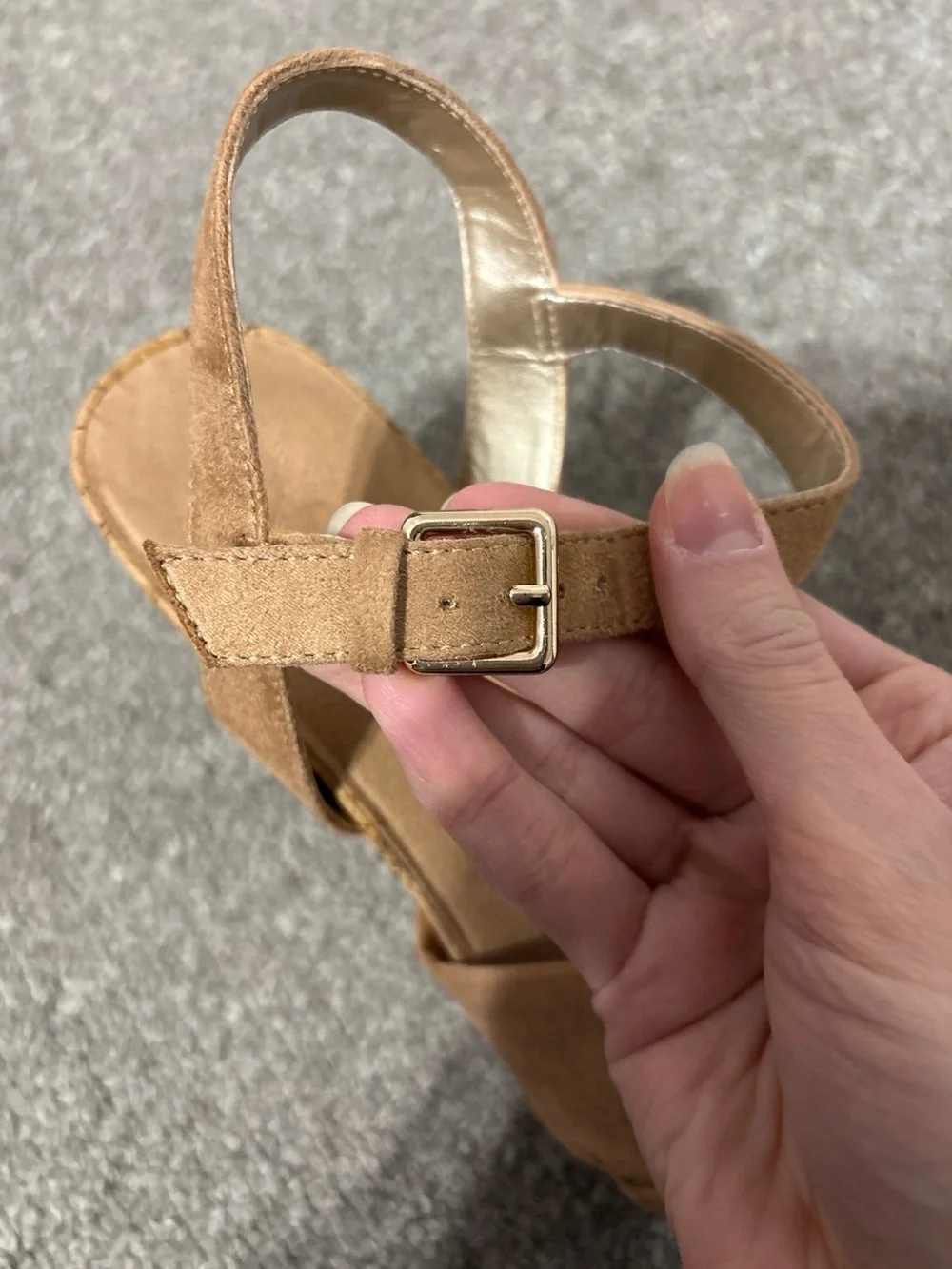 A2 By Aerosoles Brown Wedge Sandals
